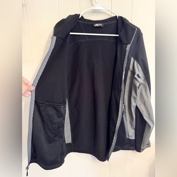 North Face Men's Jacket Cinder Hybrid Hooded Coat Large Black Gray Outdoors - Picture 4 of 6